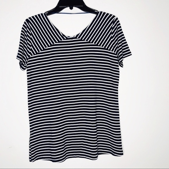 cable & GAUGE striped blouse with silver shine - Picture 2 of 5